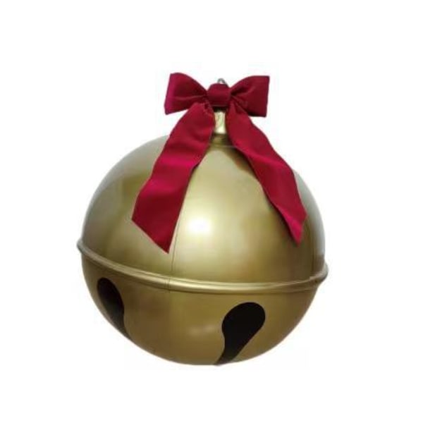 Inflatable Christmas Ball Gaint Ornament with Red Bowknot PVC Hanging Handl