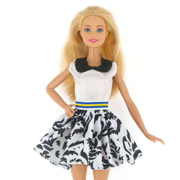4 st 30 cm dockkläder Barbabia Dressup Fashion Mini kjolar Casual klänningar klänningar