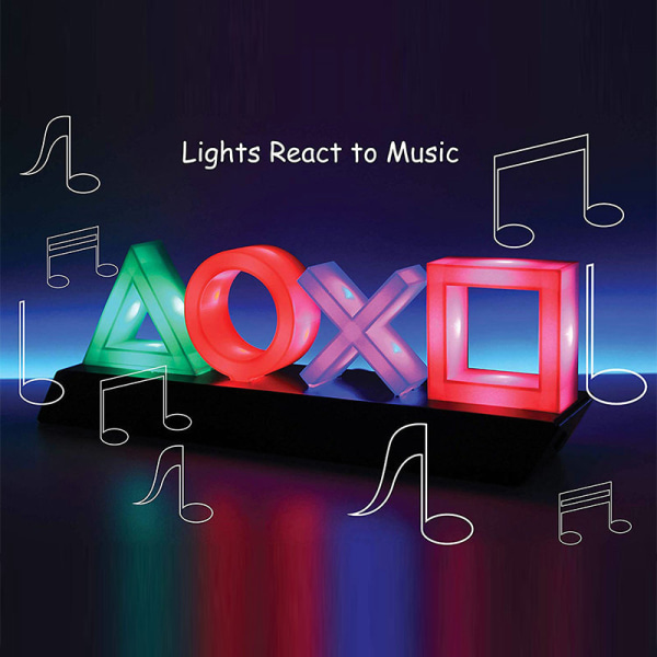 Playstation 3 Mode Icon Lights - Reagerar på musik, spelrumsljus