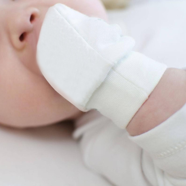 6 par nyfödda babyvantar småbarnsvantar anti-scratch vantar C