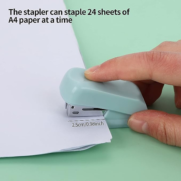 Minihäftapparat, bärbar skrivbordsstapler, manuell remsstapler