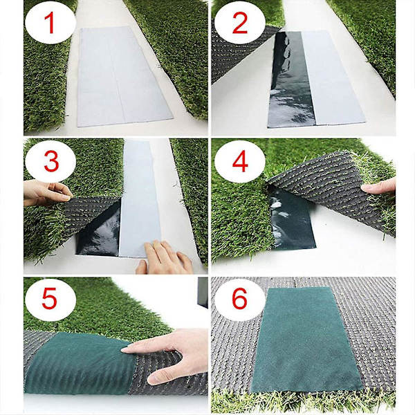 10m X 15cm Gräsmatta Tejp Självhäftande Matttejp Konstgräs S