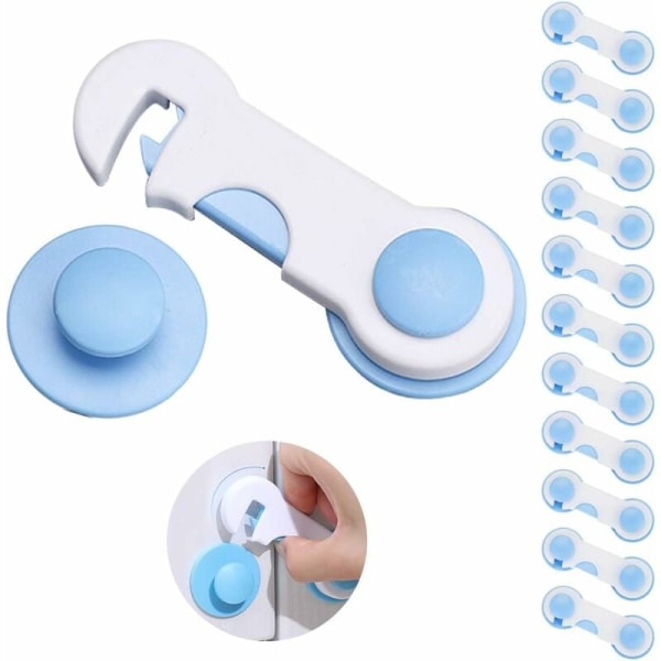 12pcs Child Safety Doors, Cabinet Stoppers and Latches, Magnetic