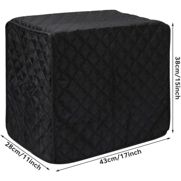 Leipäkoneen cover 17" x 11" x 15", tikattu polyesteripuuvillapaahtoleipä