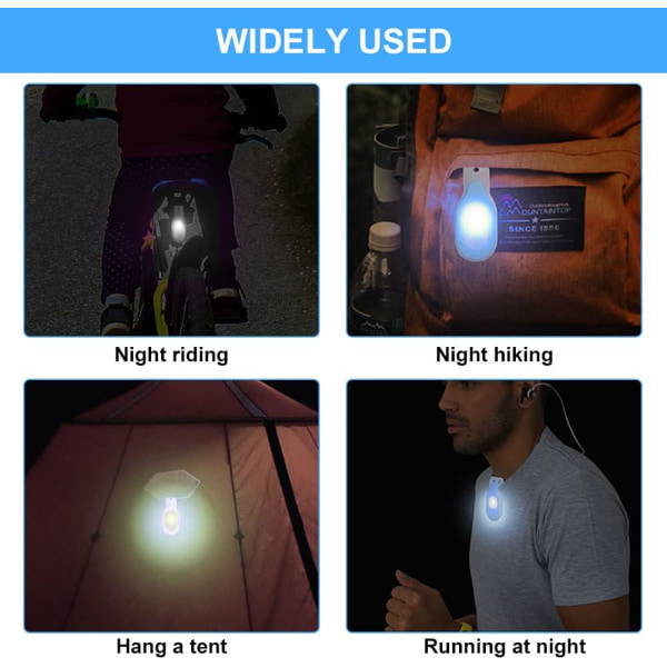 Hands-free ficklampa, LED-nattlampa med klämma, magnetisk klämma