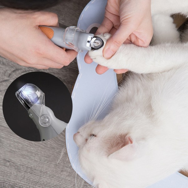 Opplyst Pet Nail Clipper, Pet Nail Scissor Safe med LED Lig