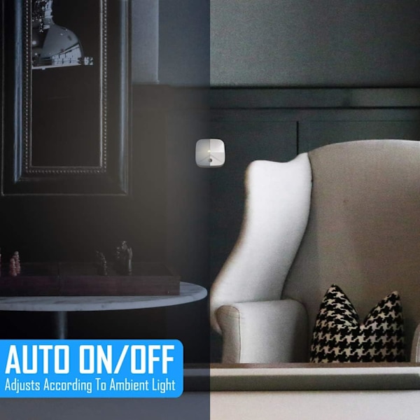 LED-nattlampa - Plug in Wall - Super Smart Dusk to Dawn Sensor Ac