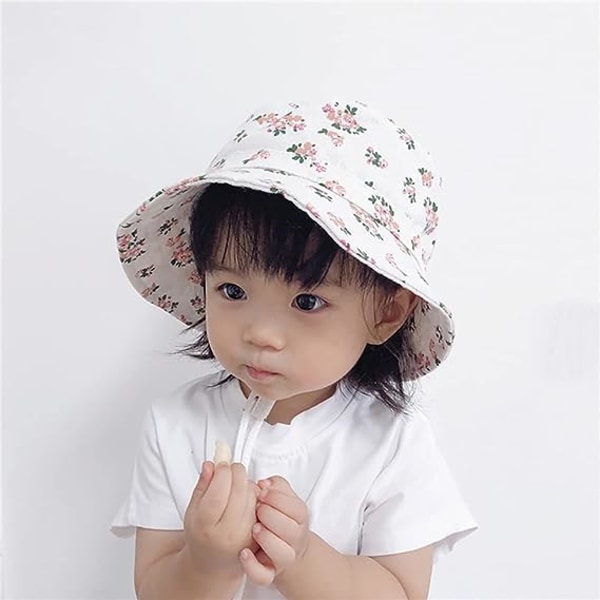 Unisex Bob Baby Kid Sun Hat Fisherman Hat Flicka Pojke Bucket Hats Strandhatt Visor 2-4 år