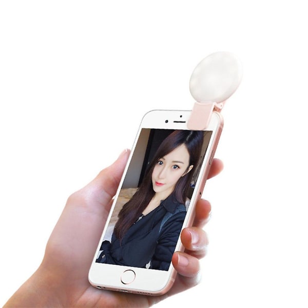 Selfie Light Ring Mini Fill Light Camera Len Light för telefon med