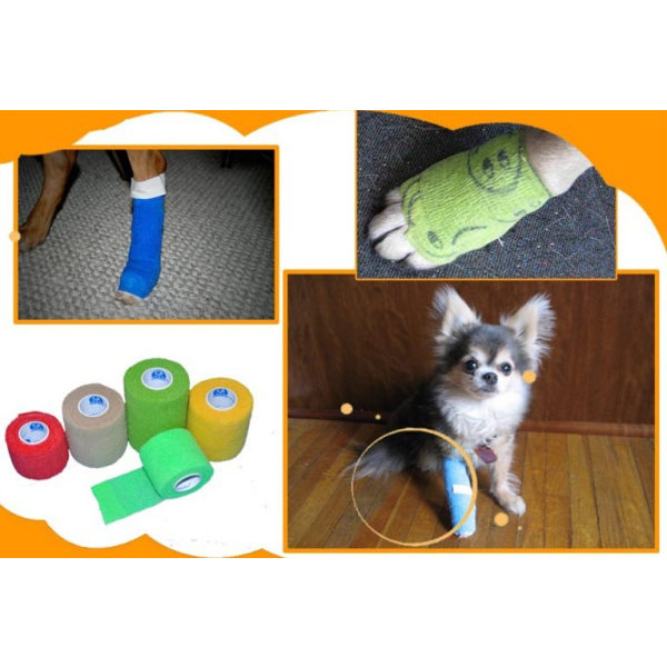 Självhäftande elastiskt bandage för husdjursbandage Cover