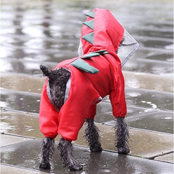 Reflekterande tecknad regnrock sommar hundkläder för små hundar nylon valp
