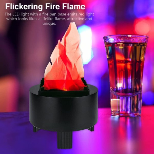 LED-ljus Fire Flame Dynamiskt ljus med effekt, lampsimulering