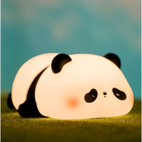 Söpö Panda-yövalo, LED Squishy Novelty Animal Night -lamppu, 3