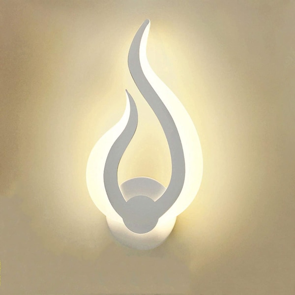 Flames Led Wall Light Modern Minimalist Indoor Wall Sconce, Acryl