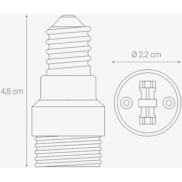 Socket Adapter - E14 till G9 Sockets Converter - Bajonett Bas Lamp