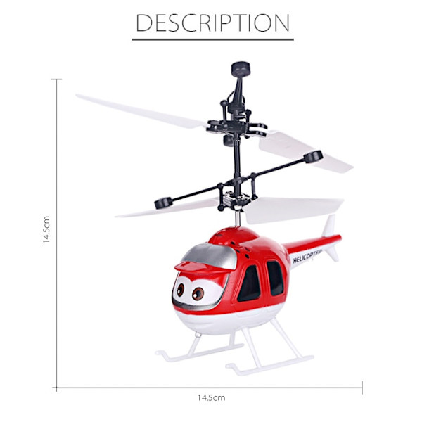 Mini RC Helikopter Drone Med Vattendroppe Kontroll Modell Cartoon Gest