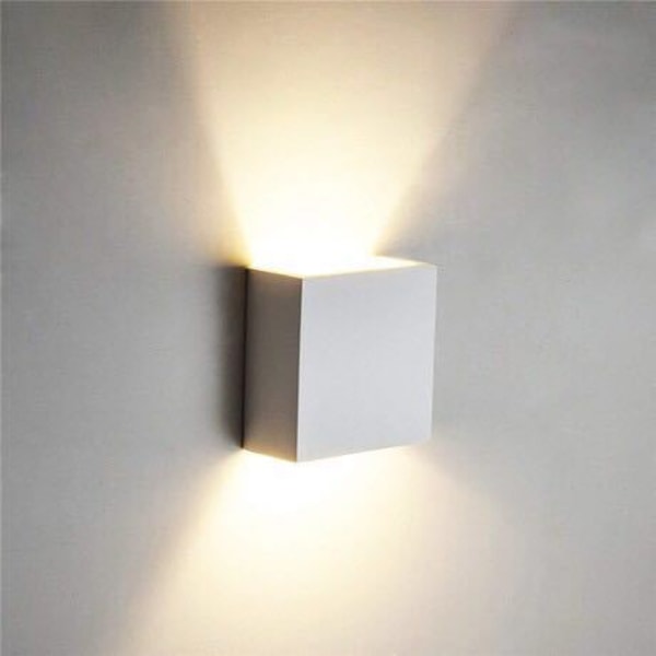 10W varmvit vägglampa med LED-lampa, vit inomhus LED-vägg Sco