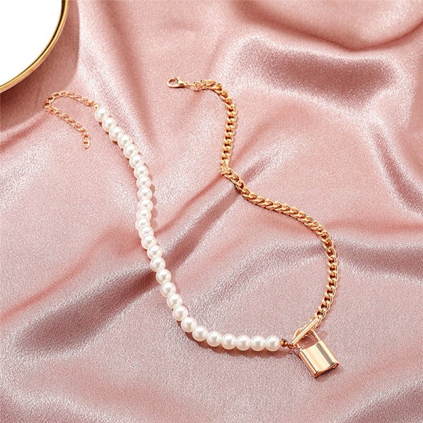 Metall Legering Uthålning Halsband Inlagd Bekännelse Dam Smycken