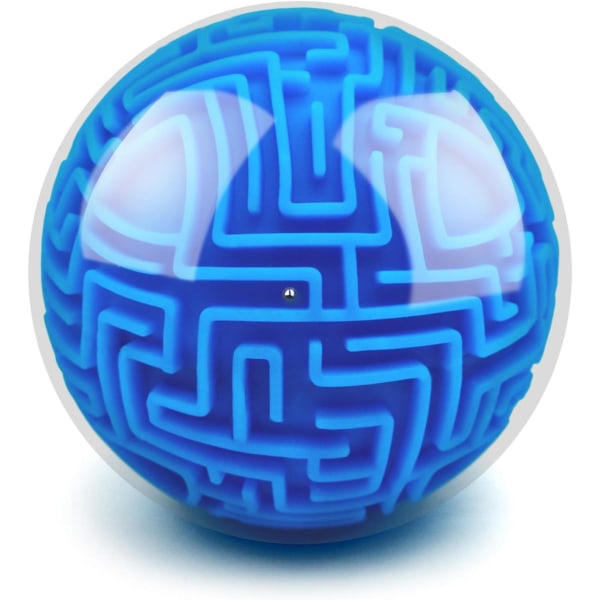 Amaze 3D Gravity Memory Sequential Maze Ball Puslespil Legetøjsgaver til børn Voksne - udfordringer Spilelsker Tiny Balls Brain Teasers Game (blå)