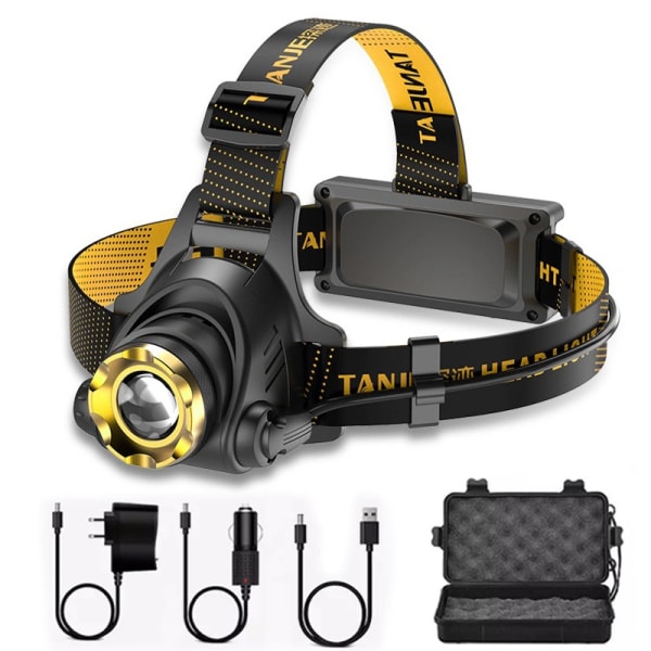 990000lm LED-hovedlampe Genopladelig forlygte Zoomable pandelampe