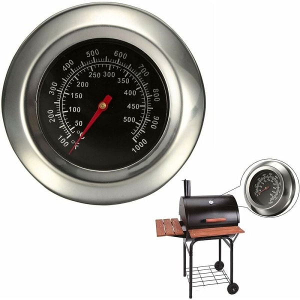 Rustfritt stål ovnstermometer BBQ-termometer,