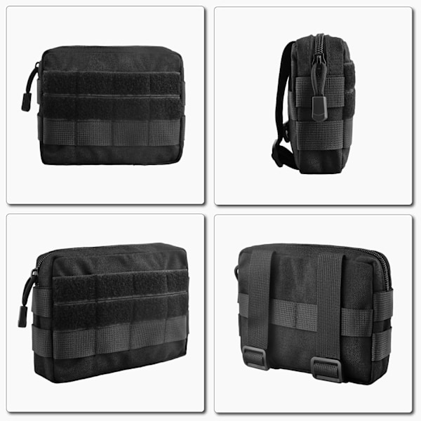 Taktisk Molle-ficka EDC-ficka Multifunktionell militär midjeväska för vandring