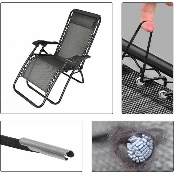 LangRay Universal ersättningsrep för Zero Gravity Chair (4 rep)