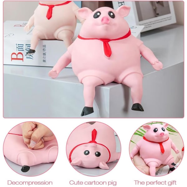 Pig Anti Stress Toy, Pig Squeeze Toys, Creative Decompression Pig