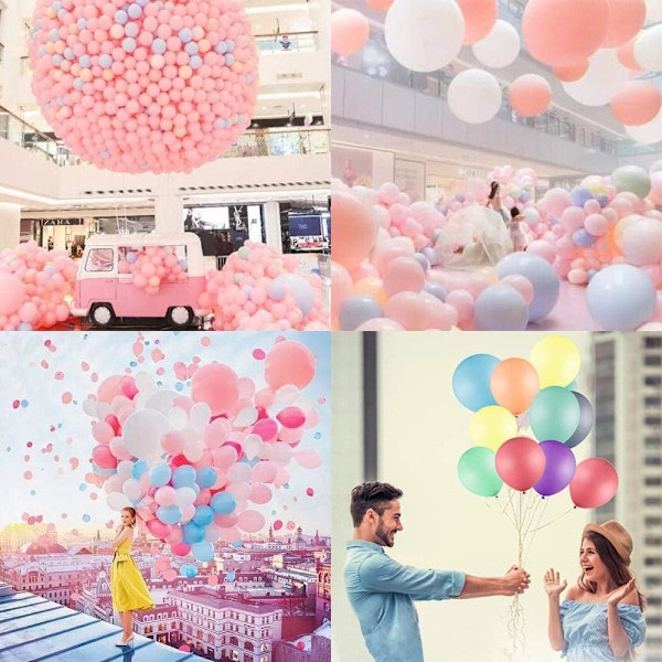 Ballonger för födelsedag, heliumballonger, bröllopsballonger, 100 st ballonger