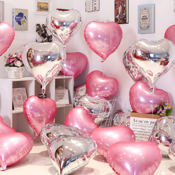 20 stk 18 tommer genanvendelig ballon romantisk aluminiumsfilm