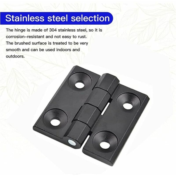 2pcs black zinc alloy load bearing hinge thickened cabinet door s