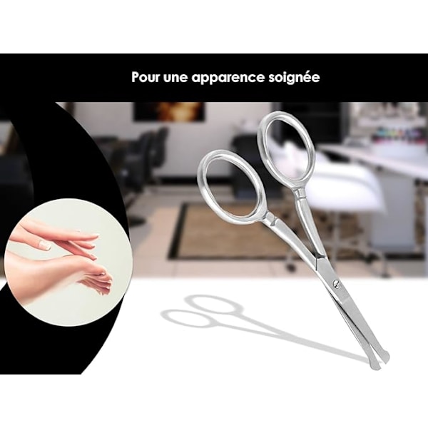 Säkra böjda nagelsaxar med runda spetsar - 9cm