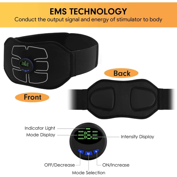 Abs Stimulator, Abdominal Machine, Abdominal Toning Belt, Portabel