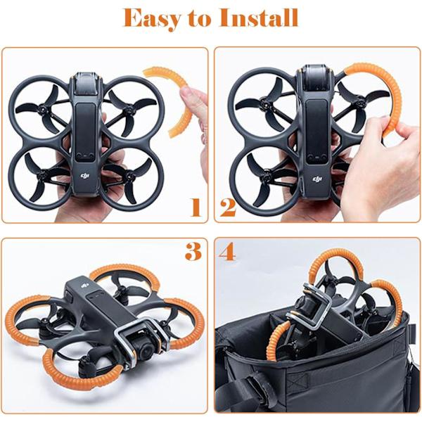 Pack med Propeller Skydd för DJI Avata 2, Skyddande Cover för DJI Avata 2, D