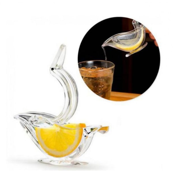Mini - transparent citronpress i form av en fågel