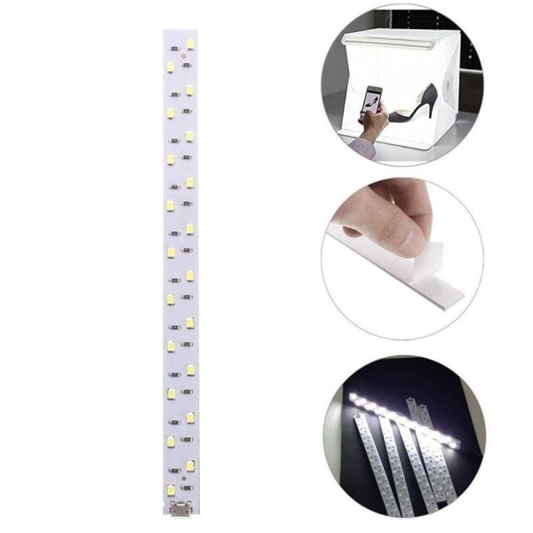 10 stk LED lyslist bar fotostudiobelysning for softboks skytetelt skap (28 cm lang)