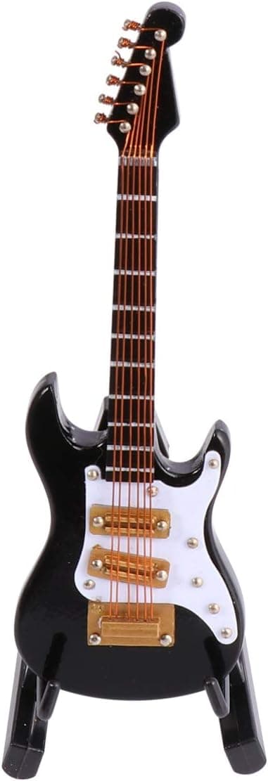 Miniatyrgitarrmodell Elgitarr Rörlig Huvudstock Musikinstrument Mini