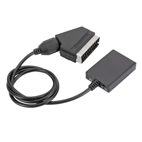 Adapter HDMI-kompatibel till scart-omvandlare 1080p HD-videomusik A