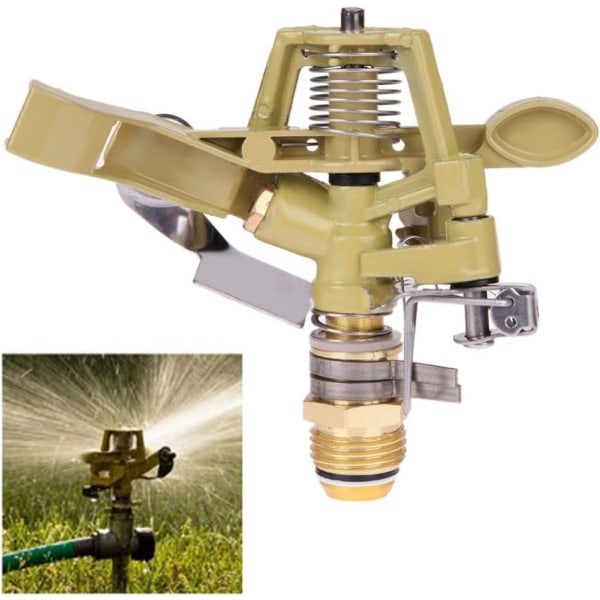 1/2 Inch Garden Sprinkler Automatic Rotation Copper Spray Nozzle