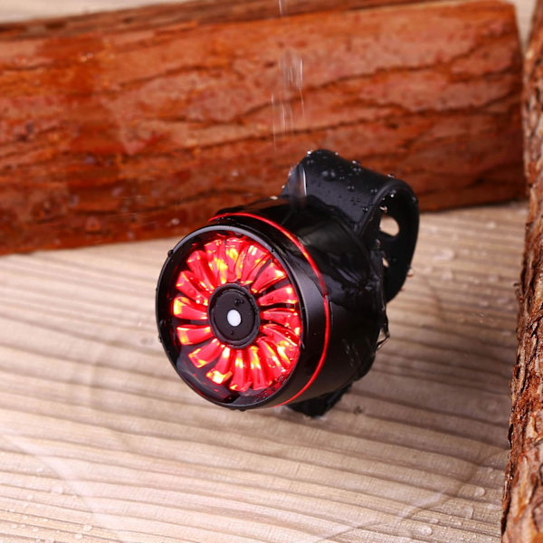 Smart Bike Tail Light Brake Sensor USB Rechargeable Tail Light 5 Lighting M