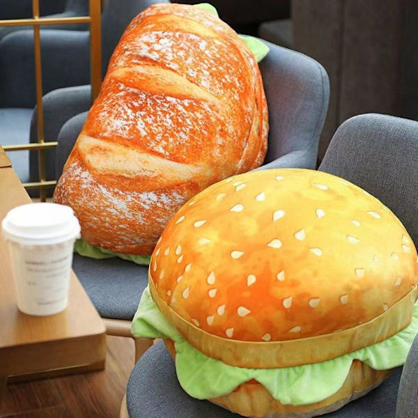 1 st Hamburgerformad sittdyna kudde sittdyna kudde för kontor S