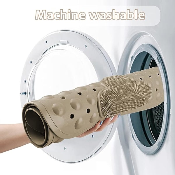 Halkskyddad duschmatta Sugkopp massage khaki duschmatta 40*70cm