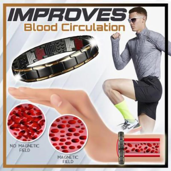 Magnetisk viktminskning armband för män Healthy Therapy Blood Circu
