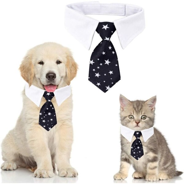 1 stk Cat Dog Tie Justerbar Pet Cat Neck Tie for små hunder valp