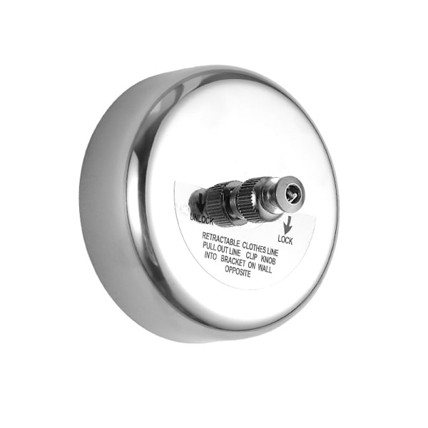 Rostfritt stål Retractable Expandable Klädställ Polerad Krom Klädtorkningsställ Justerbar Rep 2,8m Inomhus Utomhus Balkong