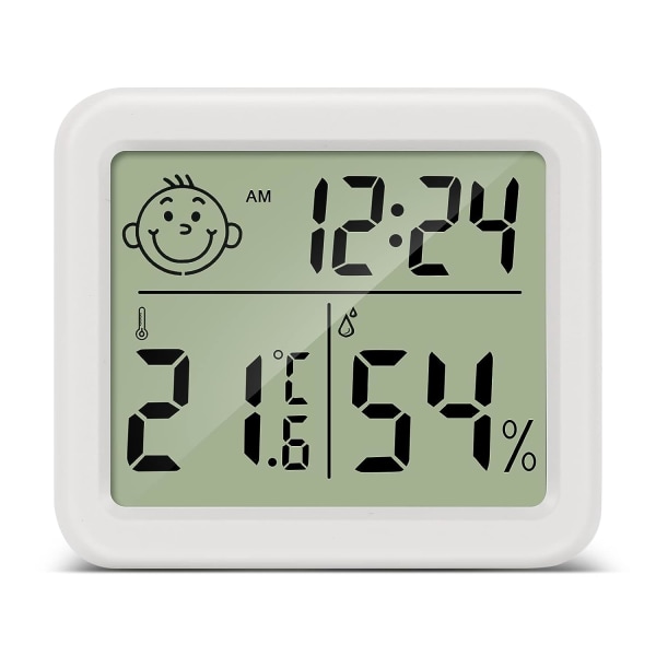 Hjemmeter LCD digitalt innendørs hygrometer termometer temperatur Humi