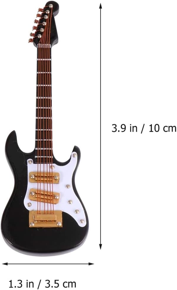 Miniatyrgitarrmodell Elgitarr Rörlig Huvudstock Musikinstrument Mini