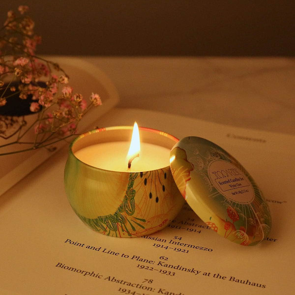 Doftljus Presentljus Burkljus Jasmine Lavendel Ros Drottningljus 1