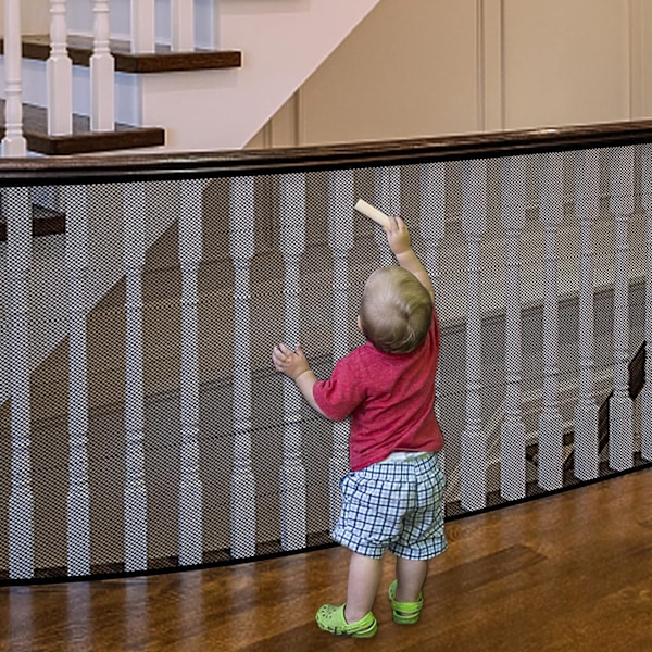 Banister Guard for Kids, Pets, Toys, （79×300m）, Mesh Netting Safety Net for