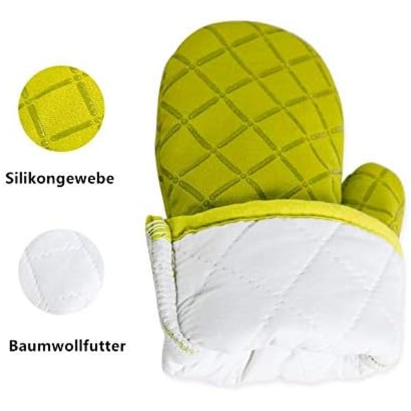 Premium Halkfria Ugnshandskar (1 Par) Upp till 240°C - Extremt Värmebeständiga